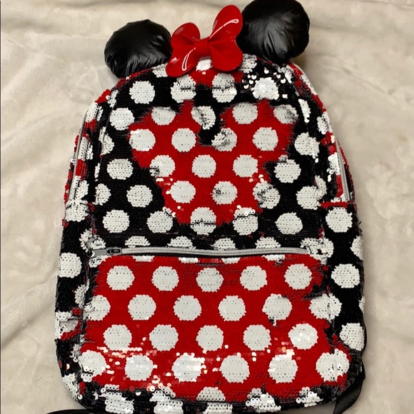 disney minnie sequin backpack